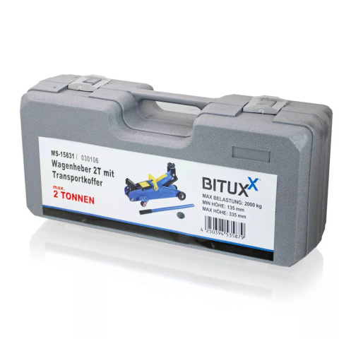 Podnośnik hydrauliczny Lewarek żaba 2T z walizką do samochodu i warsztatu