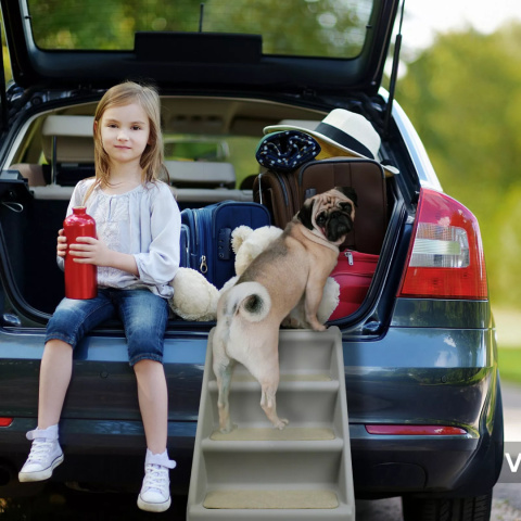 schodki dla psa kota składane antypoślizgowe do łóżka auta 100kg