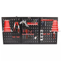 Tablica warsztatowa narzędziowa perforowana 120x60 cm komplet 25 uchwytów