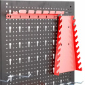 Ścianka narzędziowa warsztatowa 120x60 cm z uchwytami stalowa do garażu