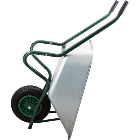 Taczka ogrodowa budowlana 100L 250kg stalowa koło pompowane wygodne uchwyty