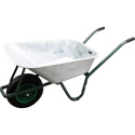 Taczka ogrodowa budowlana 100L 250kg stalowa koło pompowane wygodne uchwyty