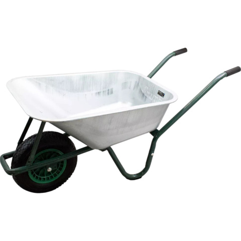 Taczka ogrodowa budowlana 100L 250kg stalowa koło pompowane wygodne uchwyty