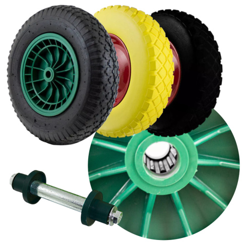 Taczka ogrodowa budowlana 100L 250kg stalowa koło pompowane wygodne uchwyty