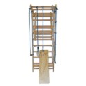 drabinka gimnastyczna drewniana 220 cm stabilna z huśtawką drążkiem lina