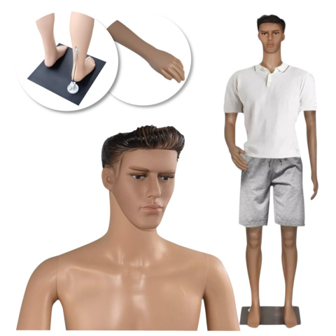 manekin męski 190 cm pełnopostaciowy realistyczny lekki demontowalny