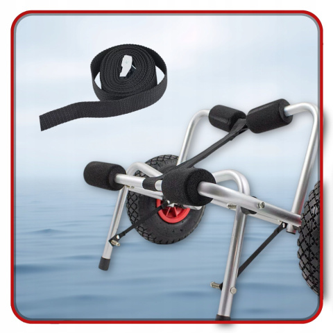 Wózek Transportowy do KAJAKA Pontonu ŁODZI DESKI SUP Składany Udźwig 70kg