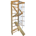 drabinka gimnastyczna drewniana 220 cm stabilna z huśtawką drążkiem lina