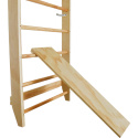 drabinka gimnastyczna drewniana 220 cm stabilna z huśtawką drążkiem lina