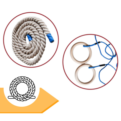 drabinka gimnastyczna drewniana 220 cm stabilna z huśtawką drążkiem lina