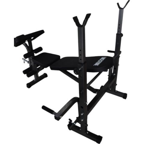 ławka do ćwiczeń treningowych regulowana składana na klatkę nogi biceps