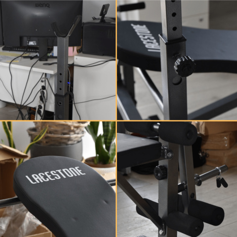 ławka do ćwiczeń treningowych regulowana składana na klatkę nogi biceps