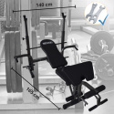 ławka do ćwiczeń treningowych regulowana składana na klatkę nogi biceps