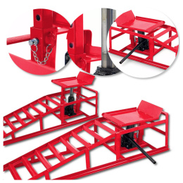 podnośnik hydrauliczny rampy 2x 2000 kg regulowane auto serwis warsztat