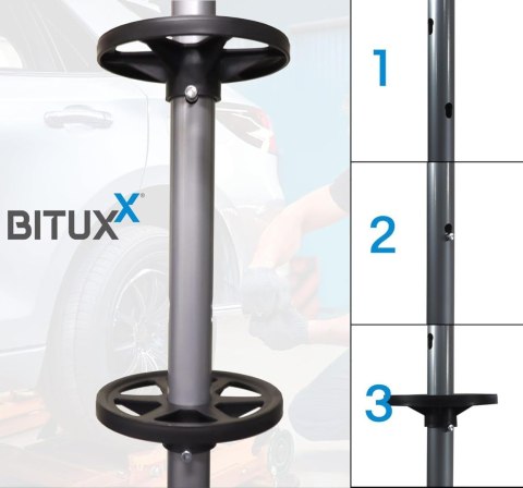 stojak na koła i opony stalowy udźwig 150 kg mobilny garaż warsztat 245 mm