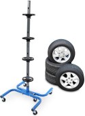 stojak na koła i opony stalowy udźwig 150 kg mobilny garaż warsztat 245 mm
