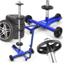 Mobilny Stojak Na Opony Felgi Koła 4 szt. 100kg 72cm Organizer Warsztatowy