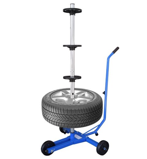 Mobilny Stojak Na Opony Felgi Koła 4 szt. 100kg 72cm Organizer Warsztatowy