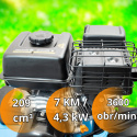 Kultywator Wertykulator Benzynowy 38cm 4,3kW