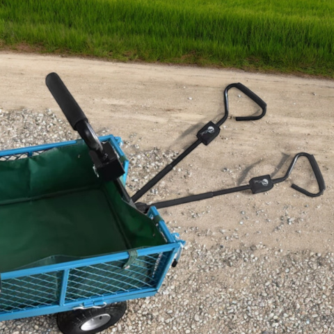 Wózek Ogrodowy 300 kg Pneumatyczne Koła Demontowalne Ścianki Stalowy Kosz