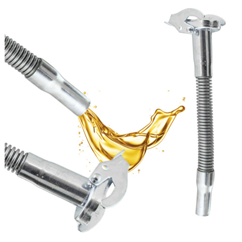 sztywny lejek do kanistra na benzynę bituxx z pierścieniem uszczelniającym