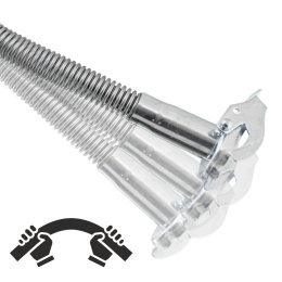 sztywny lejek do kanistra na benzynę bituxx z pierścieniem uszczelniającym