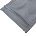 Leżak ogrodowy 160x62 cm textilene stalowy odporny UV 150 kg Szary