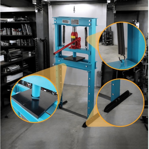 prasa hydrauliczna 12 ton warsztatowa stalowa regulowana 17-80cm bituxx