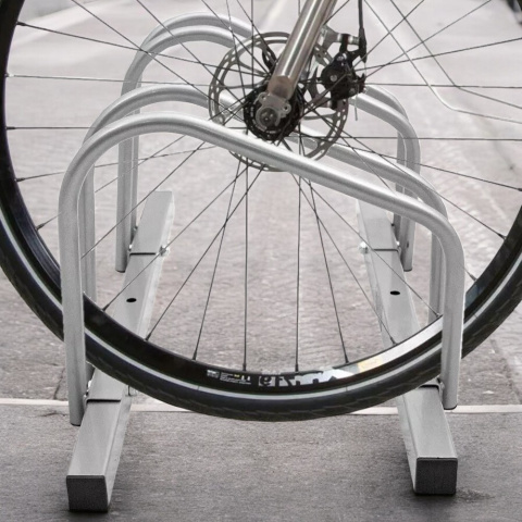 stojak na 6 rowerów montaż ścienny podłogowy metal malowany proszkowo ip44