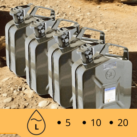 kanister metalowy 10l bituxx na paliwo stihl kompatybilny atestowany CE