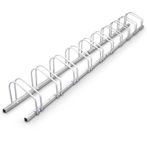 stojak na 10 rowerów bituxx ocynkowany ścienny podłogowy odporny na korozję