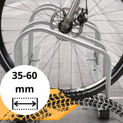 stojak na 10 rowerów bituxx ocynkowany ścienny podłogowy odporny na korozję