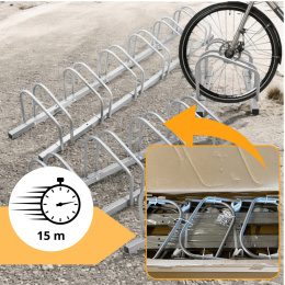 stojak rowerowy na 5 rowerów uniwersalny opony 35-60mm ścienny podłogowy