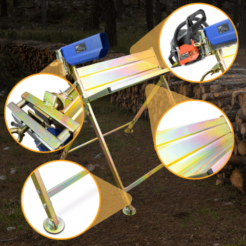 Stojak do cięcia drewna Koziołek do drewna z uchwytem na piłę 45cm 120kg