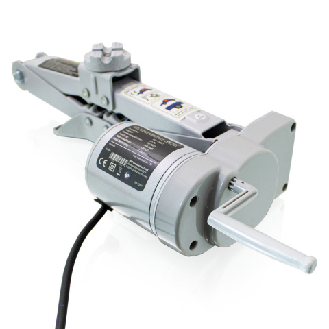 Elektryczny podnośnik samochodowy 2T 12V z pilotem wys. 12-35cm lekki 4.3kg