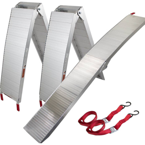 Najazdy rampy aluminiowe składane 680kg 2 sztuki motocykle quady maszyny
