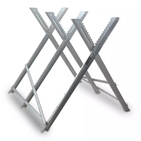 Stojak na Drewno do Cięcia Ocynkowany Wytrzymały 150kg Kompaktowy Bituxx