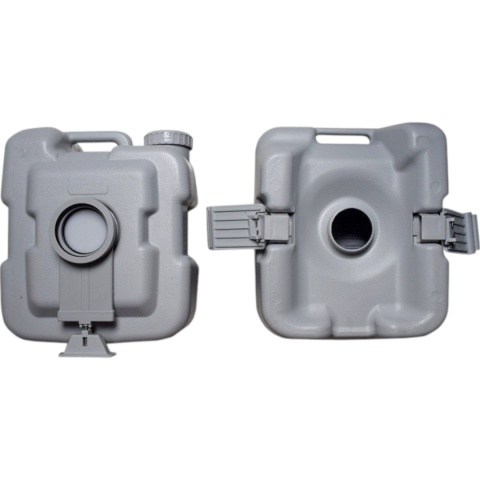 toaleta turystyczna przenośna 20l ze spłuczką do kampera działki namiotu