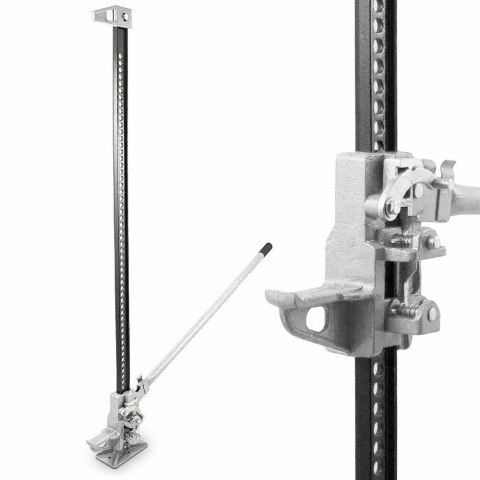 podnośnik kolejowy lewarek farmerski 3t 132 cm stalowy do auta terenowego offroad