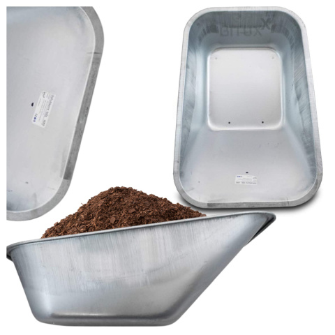 misa do taczki ocynkowana 100l 250kg stalowa 0.5mm wymienna część