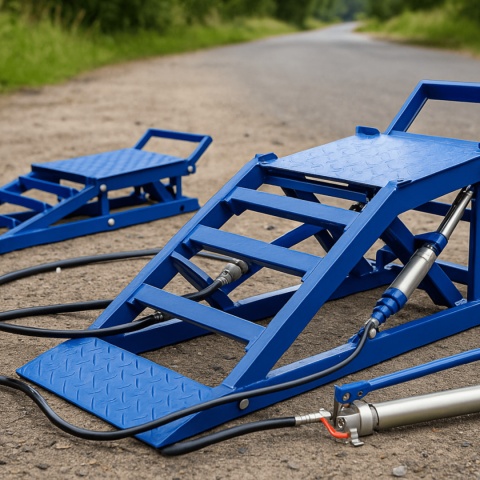 najazdy hydrauliczne rampy samochodowe 2720 kg regulowane 16 40 cm suv