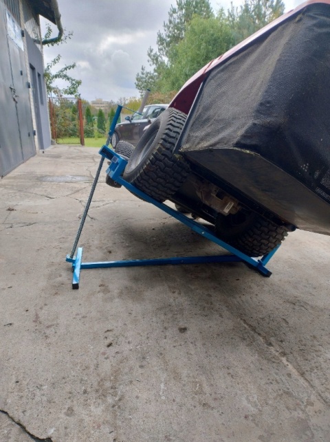 podnośnik do traktorka kosiarki quada serwisowy 400 kg 40 stopni 65 cm