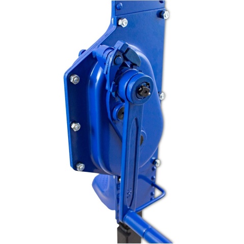 podnośnik przemysłowy 10t mechaniczny 800-1210mm stalowy niebieski