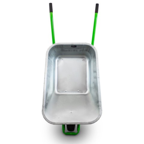 taczka ogrodowa 100l 250kg stalowa ocynkowana koło pu pełne wytrzymała