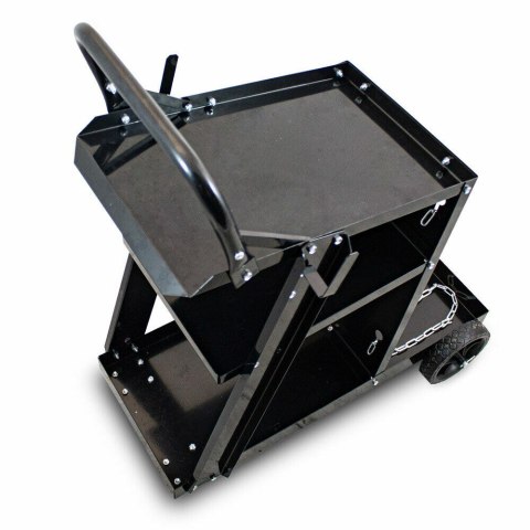 wózek spawalniczy 3 półki miejsce na butlę gazową stalowy udźwig 40 kg