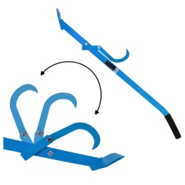 CHWYTAK DO DREWNA HAK OBRAK RĘCZNY 120cm Stalowy do Pni Kłód