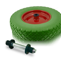 Koło Pełne do Taczki 4.80/4.00-8 Z Osią Odporne na Przebicia 250 kg