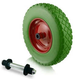 Koło Pełne do Taczki 4.80/4.00-8 Z Osią Odporne na Przebicia 250 kg