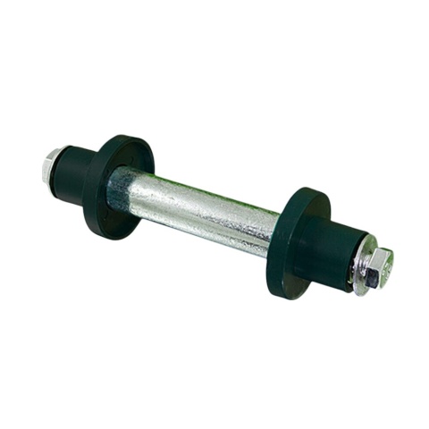 Koło do taczki 400mm poliuretanowe nieprzebijalne oś 20mm żółta felga 250kg