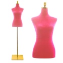 Manekin krawiecki damski regulowany 170–190 cm lekki i stabilny różowy